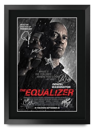 HWC Trading The Equalizer 1 Denzel Washington Geschenke Geduckter Poster Signiertes Autogramm Foto für Fans von Film Memorabilien - A3 Gerahmt HWC Trading The Equalizer 1 Denzel Washington Geschenke Geduckter Poster Signiertes Autogramm Foto für Fans von Film Memorabilien - A3 Gerahmt von HWC Trading