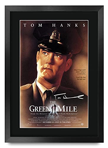 HWC Trading The Green Mile A3 Gerahmte Signiert Gedruckt Autogramme Bild Druck-Fotoanzeige Geschenk Für Tom Hanks Filmfans von HWC Trading