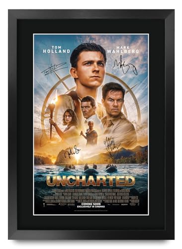 HWC Trading Uncharted 2022 Tom Holland Geschenke Geduckter Poster Signiertes Autogramm Foto für Fans von Film Memorabilien - A3 Gerahmt HWC Trading Uncharted 2022 Tom Holland Geschenke Geduckter Poster Signiertes Autogramm Foto für Fans von Film Memorabilien - A3 Gerahmt von HWC Trading