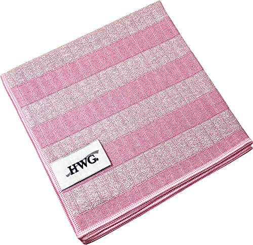 HWG® Bamboo Reinigungstuch - Ultrafeine Mikrofaser - Pink - 40x40 cm von HWG