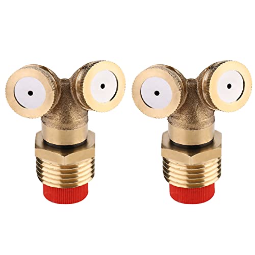 HWGING 2pcs Messing Misting Düsenspray Kopf Messing Sprinkler für Gartenbewässerung Landwirtschaftliche Befeuchtung Dachkühlung Gewächshaus Bewässerung HWGING 2pcs Messing Misting Düsenspray Kopf Messing Sprinkler für Gartenbewässerung Landwirtschaftliche Befeuchtung Dachkühlung Gewächshaus Bewässerung von HWGING