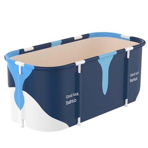 HWGING Faltbare Badewanne für Erwachsene, 120x55CM Klappbare Badewanne, Mobile Badeerlebnis mit Einfacher Installation, Umweltfreundliche Faltwanne, Ideal für das Heim-SPA【Stützstange aus Kunststoff】 HWGING Faltbare Badewanne für Erwachsene, 120x55CM Klappbare Badewanne, Mobile Badeerlebnis mit Einfacher Installation, Umweltfreundliche Faltwanne, Ideal für das Heim-SPA【Stützstange aus Kunststoff】 von HWGING