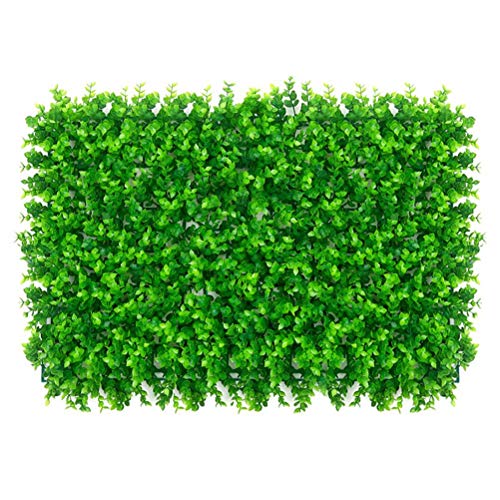 HWGING Künstliche Boxwood-Paneele,UV-Buchholz Hecke Wandpaneele Künstliche Gras-Hintergrundwand,Efeu-Blatt-Screening-Rolle künstliche grüne Pflanze Simulation grüner Gras-Bildschirm von HWGING