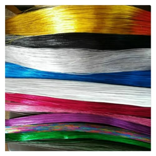 Blumendraht 100 teile/los 80 cm Länge DIY Nylonstrumpf Blume Eisendrähte Blumendraht Blumen Kränze Material Zubehör 653 (Color : Mixed Colors, Size : 22 0.8mm 80cm length) von HWJFDC