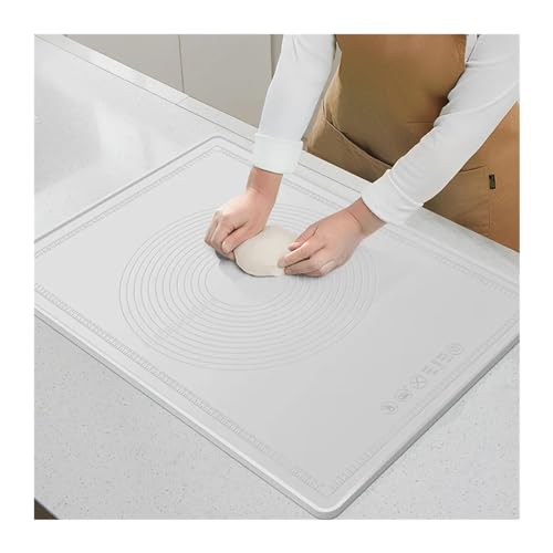 HWJFDC Backmatte Extra großes Silikon-Knetpad for den Haushalt, verdicktes rollendes Schneidebrett, Backplatte, Antihaft- und Nudelmatte(Gray,60x100cm) von HWJFDC