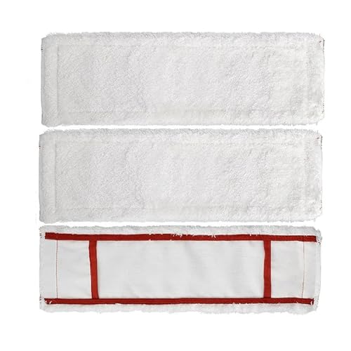 HWJFDC Wischmopp Bezug 3er-Pack Mikrofaser-Flachwischpads, Ersatz-Bodenwischpads, waschbar, wiederverwendbar, Mopp-Ersatzpads, Haushaltsreinigungsteile von HWJFDC
