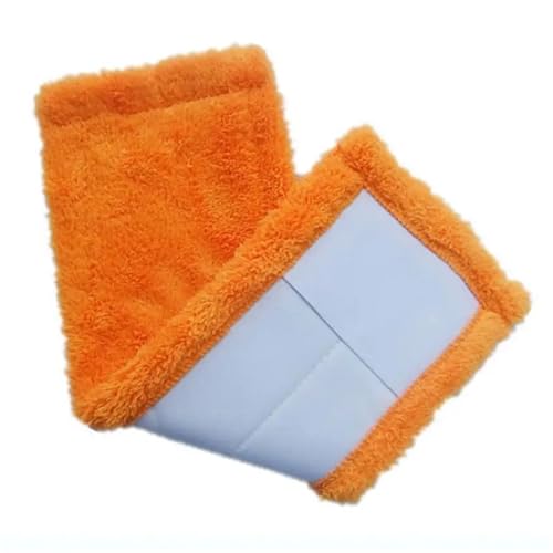 HWJFDC Wischmopp Bezug Ersatz-Moppkopf, Ersatz-Reinigungspad for den Haushalt, Ersatz-Moppkopf for den Haushalt(Orange) von HWJFDC