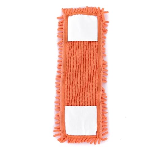 HWJFDC Wischmopp Bezug Haushaltsreinigungspads, Moppkopf-Ersatzteile, Nachfüllpackungen, Haushaltsstaubmoppkopf-Ersatzteile, geeignet for Reinigen von Böden(Orange) von HWJFDC