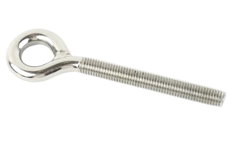 HWJFDC ösenschraube 2 Stück M4 M5 M6 M8 Augenschraube Bolzenring/Haken 304 Edelstahlschrauben mit 2 Stück Muttern(Closed Hook,M4) von HWJFDC