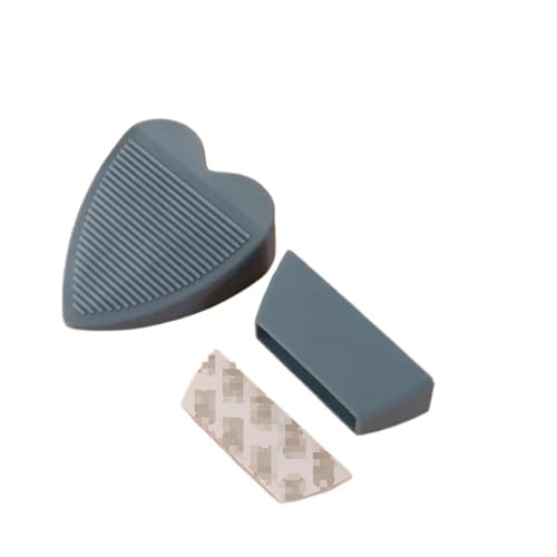 Türstopper Türstopper In Herz- Und Liebesform Mit Aufbewahrungsbox Rutschfester Unterseite, Silikon, For Unter Die Tür(Gray) von HWJFDC