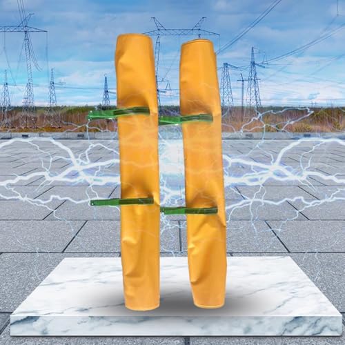 Elektrische Isolierdecke 2er-Set Elektrisch Isolierte Decke mit 4 Klemmen, Nichtleitende, Isolierte, Wasserdichte Matte, Sicherheitswickelrolle(0.4 KV - 1000 x 900 mm (39.4 x 35.4 in)) von HWLL