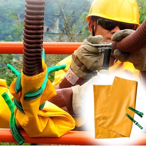 Elektrische Isolierdecke Elektrische Isolierdecke mit 2 Clips, Hochspannungs-Isolierschutzmatte Gegen Stromschlag, Schutzhülle zur Stromerhaltung(10 KV,100x200 cm (39 3/8"x78 3/4")) von HWLL