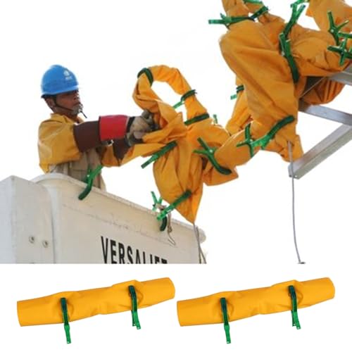Elektrische Isolierdecke Isoliermatte Gegen Stromschläge für Elektriker, 2er-Pack Elektrische Isolierdecke mit 4 Clips, Tragbare Isolierdecke(10 KV - 1000 x 1500 mm (39.4 x 59.1 in)) von HWLL