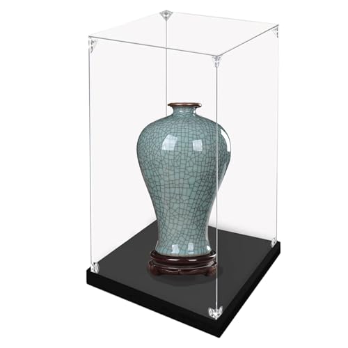 HWLL Acryl Vitrine Durchsichtige Acryl-Vitrine für Feines Porzellan, Staubdichter Aufbewahrungskoffer für Sammlerstücke, Ausstellungsraum-Kunstsammlungsschrank(20x10x35cm(8"x4"x14")) von HWLL