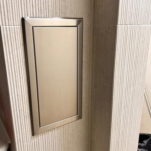 HWLL Revisionsklappe Zugangstüren mit Federschloss Ohne Schlüssel, Edelstahl-Abdeckplatte für Dachbodenwand-Zugangslöcher, Unterputz-Revisionsluke für Verdrahtungsventil(25x60cm/10x24in) von HWLL