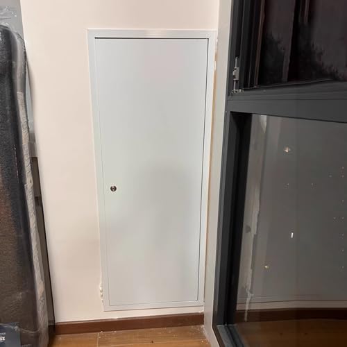 Revisionsklappe Zugangstüren aus Aluminiumlegierung, Flächenbündig Montiert, Abschließbare Feuerinspektionsöffnung für Rohrleitungsschächte, Abdeckung Der Zugangsöffnung für Serviceschachttüren(40x75c von HWLL