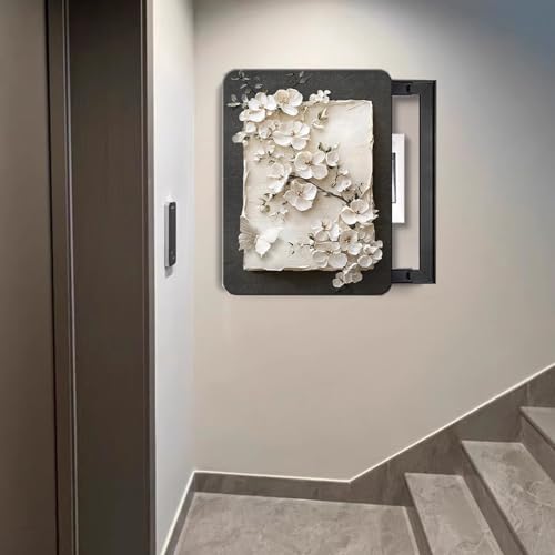 Stromkasten Verkleidung Abdeckung für Den Sicherungskasten im Eingangsbereich, Moderne High-End-Abdeckung für Elektrische Schalttafeln, Dekorative Wandkunst(A,55 x 65 cm (21.7 x 25.6 in)) von HWLL