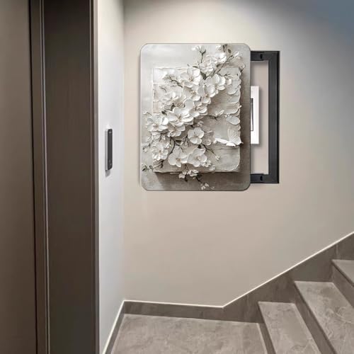 Stromkasten Verkleidung Abdeckung für Den Sicherungskasten im Eingangsbereich, Moderne High-End-Abdeckung für Elektrische Schalttafeln, Dekorative Wandkunst(C,55 x 65 cm (21.7 x 25.6 in)) von HWLL