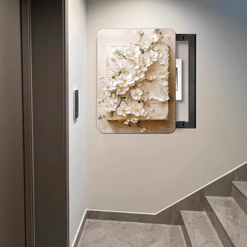 Stromkasten Verkleidung Abdeckung für Den Sicherungskasten im Eingangsbereich, Moderne High-End-Abdeckung für Elektrische Schalttafeln, Dekorative Wandkunst(D,40 x 50 cm (15.7 x 19.7 in)) von HWLL