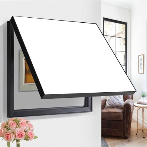 Stromkasten Verkleidung Hochklappbarer Stromverteilerkasten, Dekorative Abdeckung für Elektrische Schalttafeln – Kein Stanzen Erforderlich(Style A,60 x 50 cm (23 5/8" x 19 3/4")) von HWLL