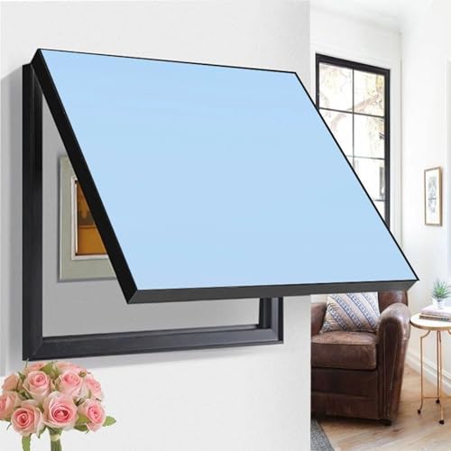 Stromkasten Verkleidung Hochklappbarer Stromverteilerkasten, Dekorative Abdeckung für Elektrische Schalttafeln – Kein Stanzen Erforderlich(Style B,80 x 60 cm (31 1/2" x 23 5/8")) von HWLL