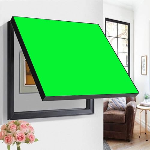 Stromkasten Verkleidung Hochklappbarer Stromverteilerkasten, Dekorative Abdeckung für Elektrische Schalttafeln – Kein Stanzen Erforderlich(Style C,80 x 60 cm (31 1/2" x 23 5/8")) von HWLL