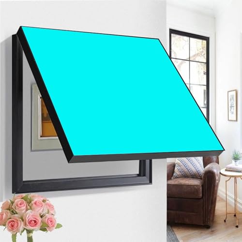 Stromkasten Verkleidung Hochklappbarer Stromverteilerkasten, Dekorative Abdeckung für Elektrische Schalttafeln – Kein Stanzen Erforderlich(Style G,80 x 60 cm (31 1/2" x 23 5/8")) von HWLL