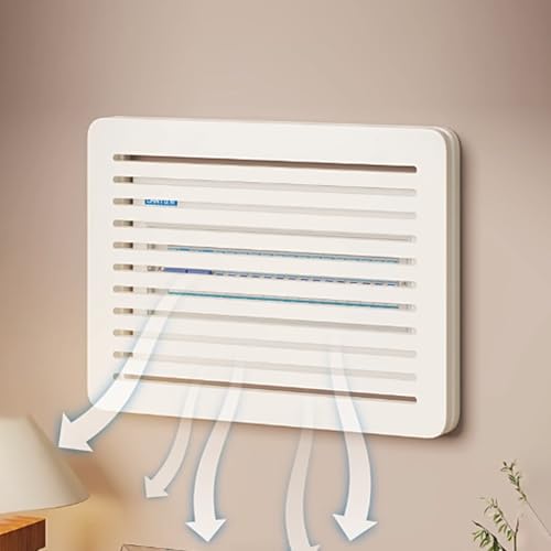 Stromkasten Verkleidung Lamellen-Abdeckung für Stromzählerkästen, Weiß, 25 30 35 40 45 50 60 cm, Dekorative Sicherungskastenabdeckungen für Die Wand(Style A,35x35cm (13 3/4"x13 3/4")) von HWLL