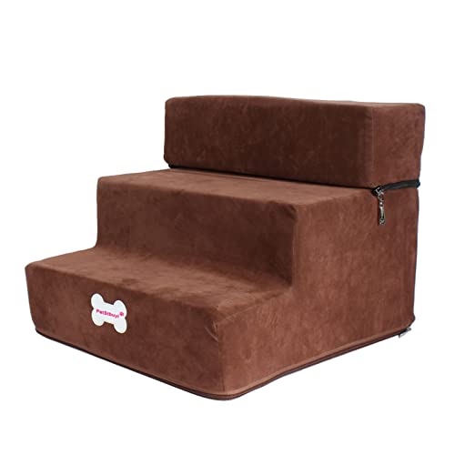 Hundetreppe für Couchsofa – Hundetreppe für Hochbett, rutschfeste Unterseite und weicher Schwamm, Hundetreppe für Hochbetten/Sofas, Hunderampe, Treppenstufen, Stufen, Leiter, Hunde- und Katzentreppe, von HWORKS