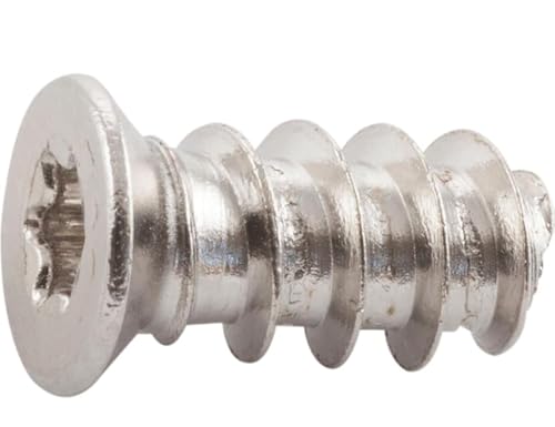 HWS Systemschraube Senkkopf 6,3x13 mm,TX 20, Stahl vernickelt Euroschraube *100 Stück* von HWS Heimwerkershop