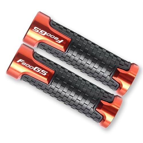 HWTGHG Handvat Bar Cap Für B┐MW F800GS F800 GS F 800 GS 2008 2009 2010 2011 2012 2013 2014 2015 Motorrad Rutschfester Lenker Gasgriff CNC Hand Bar(Orange) von HWTGHG