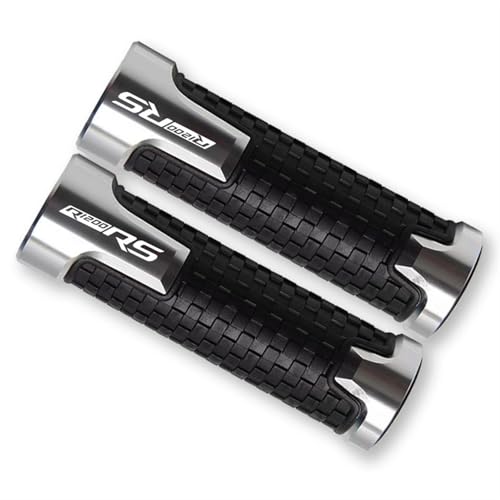 HWTGHG Handvat Bar Cap Für B┐MW R1200RS R 1200 RS 1200RS 2003-2019 2020 2017 2018 2016 2015 Zubehör Motorrad-Lenkergriff CNC-Handgriffe(Silver) von HWTGHG