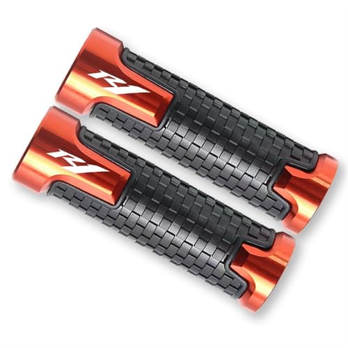 HWTGHG Handvat Bar Cap Für Y┐amaha YZFR1 YZF R1/R1M/R1S 2014 2015 2016 2017 2018 2019 2020 2021 7/8 "Motorradzubehör Lenkergriffe Lenker(Orange) von HWTGHG
