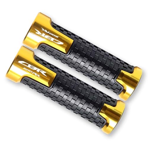 Handvat Bar Cap Für H┐ONDA CBR600RR 2007-2022 CBR600 RR CBR 600RR Zubehör Motorrad rutschfeste Lenkergriffe Gasgriff CNC Lenkergriffe(Gold) von HWTGHG