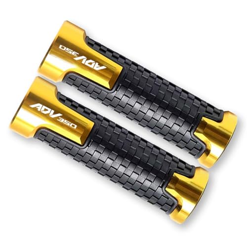 Handvat Bar Cap Für H┐onda ADV350 ADV 350 2021 2022 2023 ADV350 Zubehör Motorrad rutschfeste Lenkergriffe Gasgriff CNC Lenkergriffe(Gold) von HWTGHG