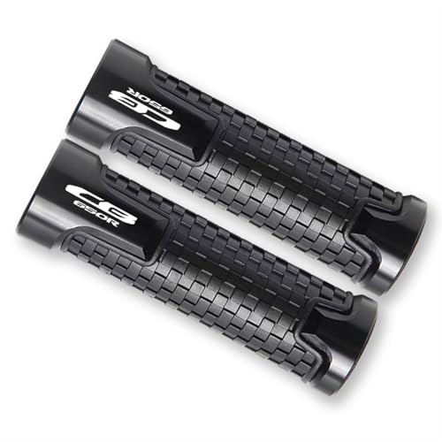 Handvat Bar Cap Für H┐onda CB 650R CB650 R CB650R Alle Baujahre Universelles Zubehör Motorrad Rutschfester Lenkergriff Gasgriff CNC Lenkergriffe(Noir) von HWTGHG