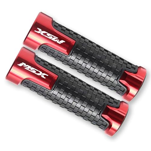 Handvat Bar Cap Für H┐onda MSX125 G┐rom MSX 125 2013-2020 2019 2018 Zubehör Motorrad rutschfeste Lenkergriffe Gasgriff CNC Lenkergriffe(rot) von HWTGHG