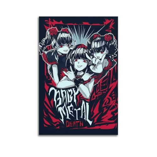 HWUEWQLERJI Babymetal Poster, Wandkunst, Vintage-Poster, dekoratives Gemälde, ästhetische Leinwand-Dekoration für Wohnzimmer, Schlafzimmer, 30 x 45 cm, ungerahmter Stil HWUEWQLERJI Babymetal Poster, Wandkunst, Vintage-Poster, dekoratives Gemälde, ästhetische Leinwand-Dekoration für Wohnzimmer, Schlafzimmer, 30 x 45 cm, ungerahmter Stil von HWUEWQLERJI