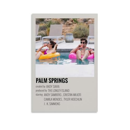 HWUEWQLERJI Palm Springs TV-Show (1) Poster, Wandkunst, Vintage-Poster, dekoratives Gemälde, ästhetische Leinwand-Dekoration für Wohnzimmer, Schlafzimmer, 20 x 30 cm, ungerahmter Stil von HWUEWQLERJI