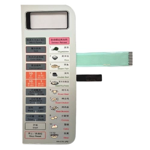 1PC Mikrowellenherd-Panel NN-C781JFS Membranschalter Touch Control Button Board for Universal-Mikrowellenherd-Reparaturteil 1PC Mikrowellenherd-Panel NN-C781JFS Membranschalter Touch Control Button Board for Universal-Mikrowellenherd-Reparaturteil von HWVSRKCO