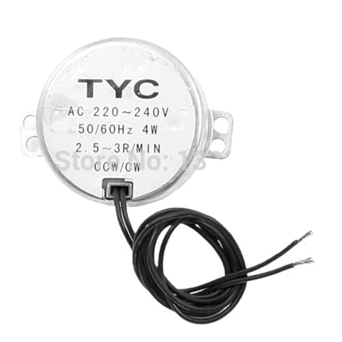 220-240VAC 4W Schwarz Doppel Drähte 2,5-3RPM/min Synchron Motor for Micro Ofen von HWVSRKCO