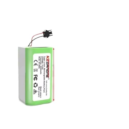 HWVSRKCO 14,4 V 4000 mAh Akku, Kompatibel mit Eufy RoboVac 15C 15T 25C 30 30C 35C MAX G10 G15 G20 G30, Hybrid Edge Roboter-Staubsauger-Zubehör(3000mAh) von HWVSRKCO