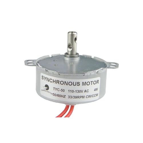 TYC50 Kleiner Permanent-Synchronmotor AC 110 V 1 U/min – 36 U/min Elektrischer Getriebemotor 15 U/min for Lüftermotor Induktionsherd Kamin(2.5-3rpm CCW) von HWVSRKCO