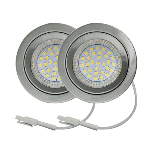 HWEIH 2er-Pack 230 V 2,5 W LED-Dunstabzugshaubenlicht for 60 mm Loch, klares Glas, Rauchabsauger, Ventilator, Schranklampe = 20 W Halogenlampe(White 6000K) von HWWW