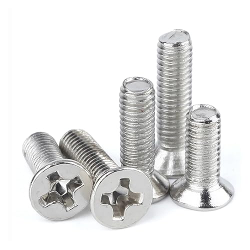 HWWW 100 Teile/los M1.2 M1.4 M1.6 M1.7 M2 M2.5 M3 M4 Schraube Vernickelt Elektronische Reparatur Schraube(8mm,M2.0 x100pcs) von HWWW