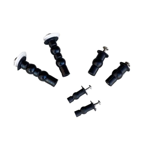 HWWW Befestigungsschraube for Toilettendeckel, Gummi-Expansionsschraube, Kunststoff-Toilettensitzschrauben, Befestigungen for Toilettensitze, Scharniere(1 pair B28) von HWWW