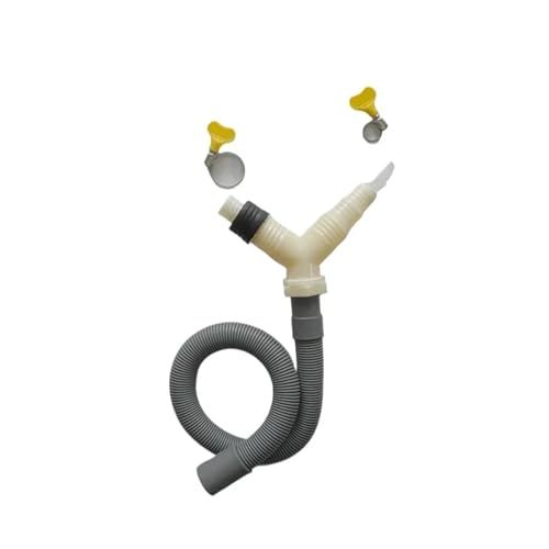 HWWW Drainage-T-Stück-Adapter Drainage-Rohrverschraubung for Waschmaschinen-Trockner-Abfluss mit verlängertem Schlauch von HWWW