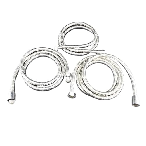 HWWW Flexibler Duschschlauch, 1,2 m/1,5/2 m lang, for die Badezimmerdusche zu Hause, Wasserschlauchverlängerung, Sanitärrohrziehen aus Edelstahl(1.5M) von HWWW