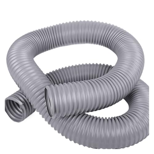 HWWW Graues PVC-Kunststoffrohr for Staubsaugen, Vakuum-Rauchabluftschlauch, Auspuffrohr, Luftschlauch, Innendurchmesser 30–100 mm x 1–5 Meter, 1 Stück(2 Meter,Inner Diameter 30mm) von HWWW