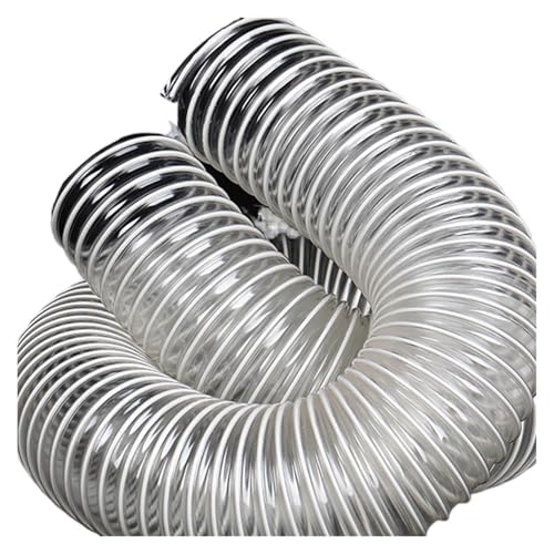 HWWW Transparentes PVC-Rohr for Staubsaugen, Vakuum-Rauchabluftschlauch, Auspuffrohr, Luftschlauch, Innendurchmesser 20–100 mm x 1–5 Meter, 1 Stück(2 Meter,Inner Diameter 40mm) von HWWW